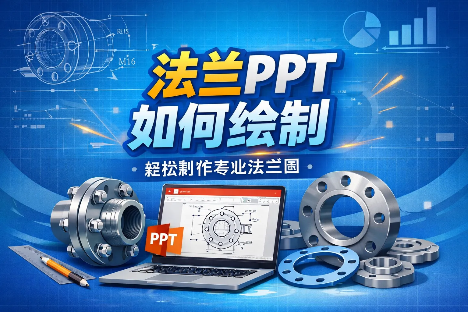 法兰ppt如何绘制