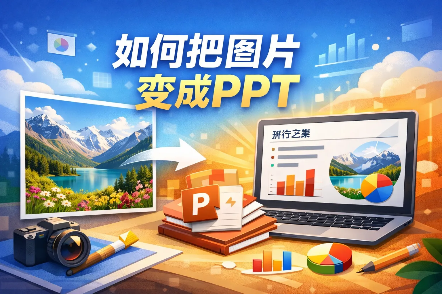 如何把图片变成ppt