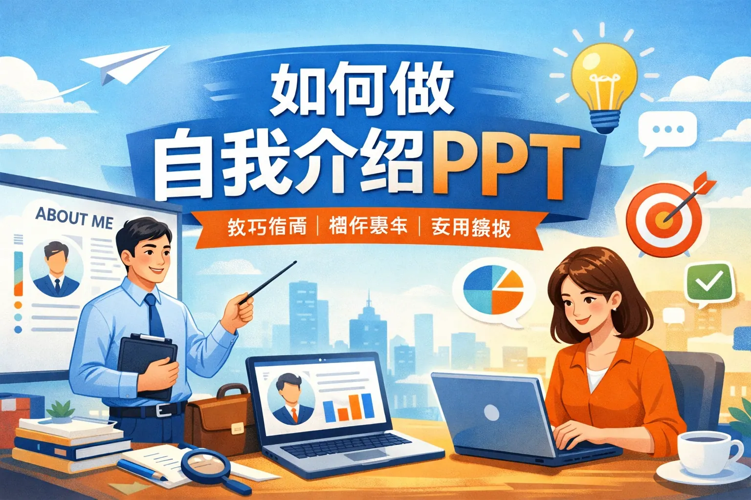 如何做自我介绍ppt图片