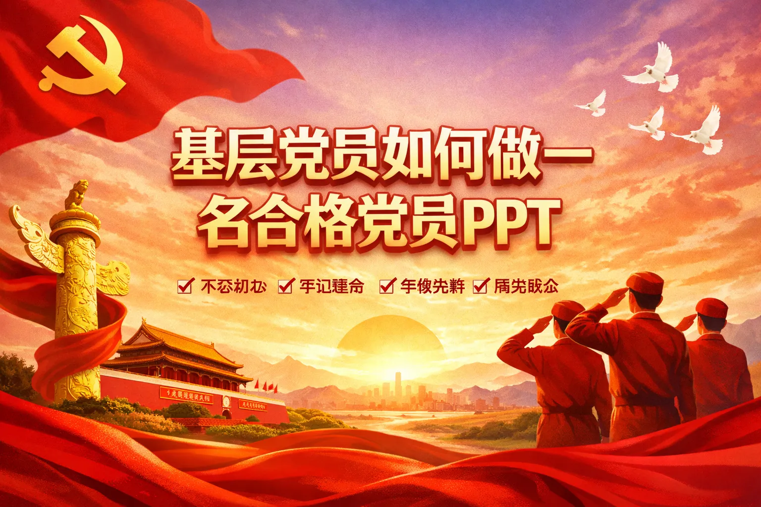 基层党员如何做一名合格党员ppt