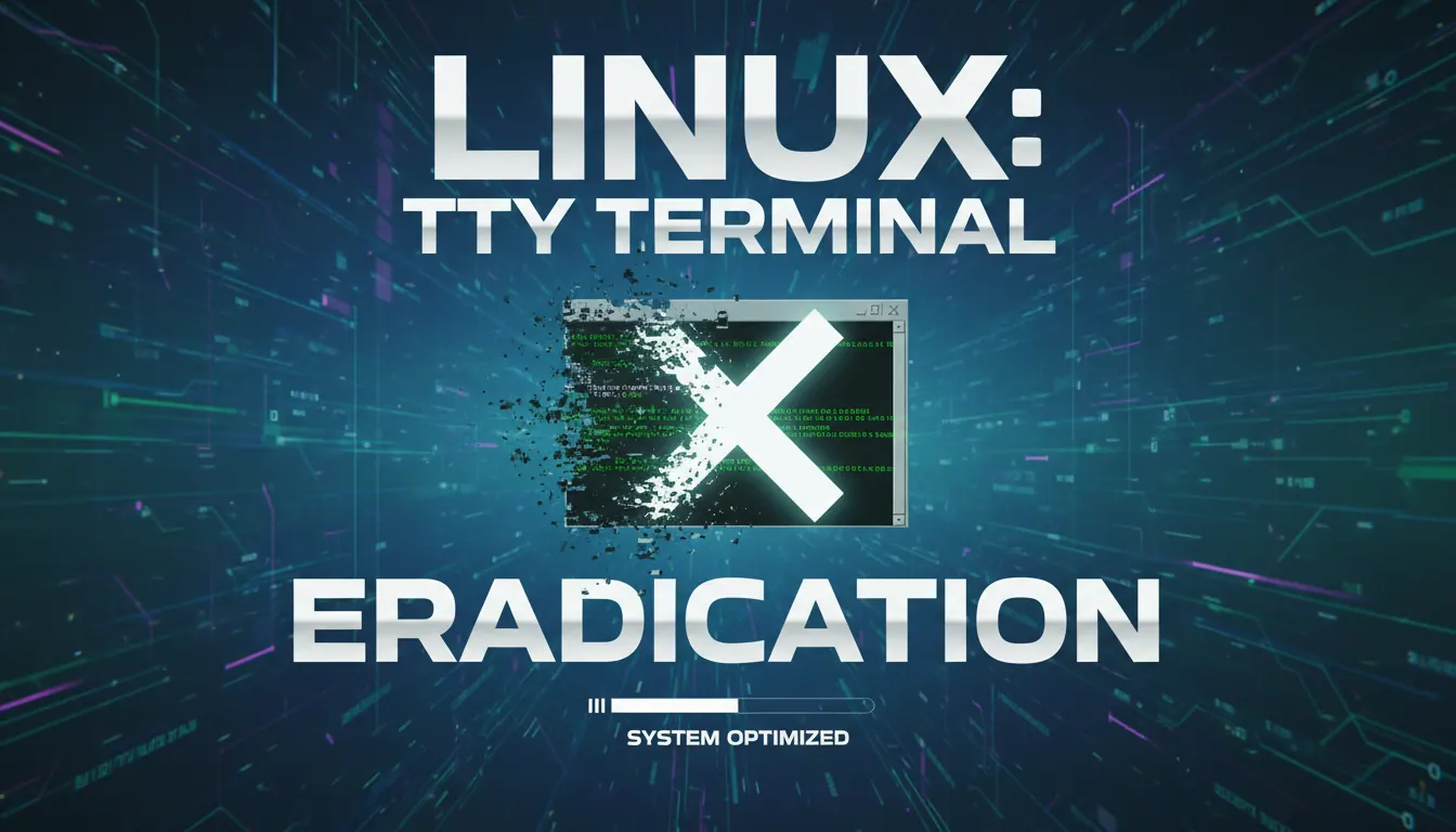 linux如何消除tty终端