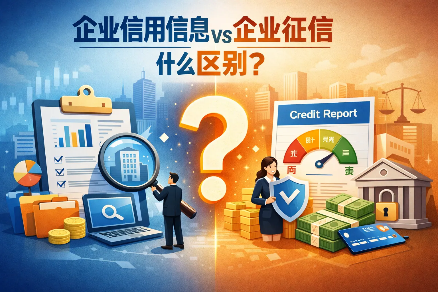 企业信用信息跟企业征信什么区别