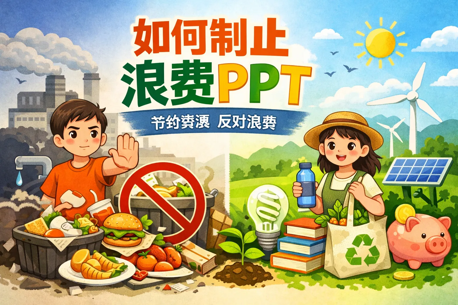 如何制止浪费ppt