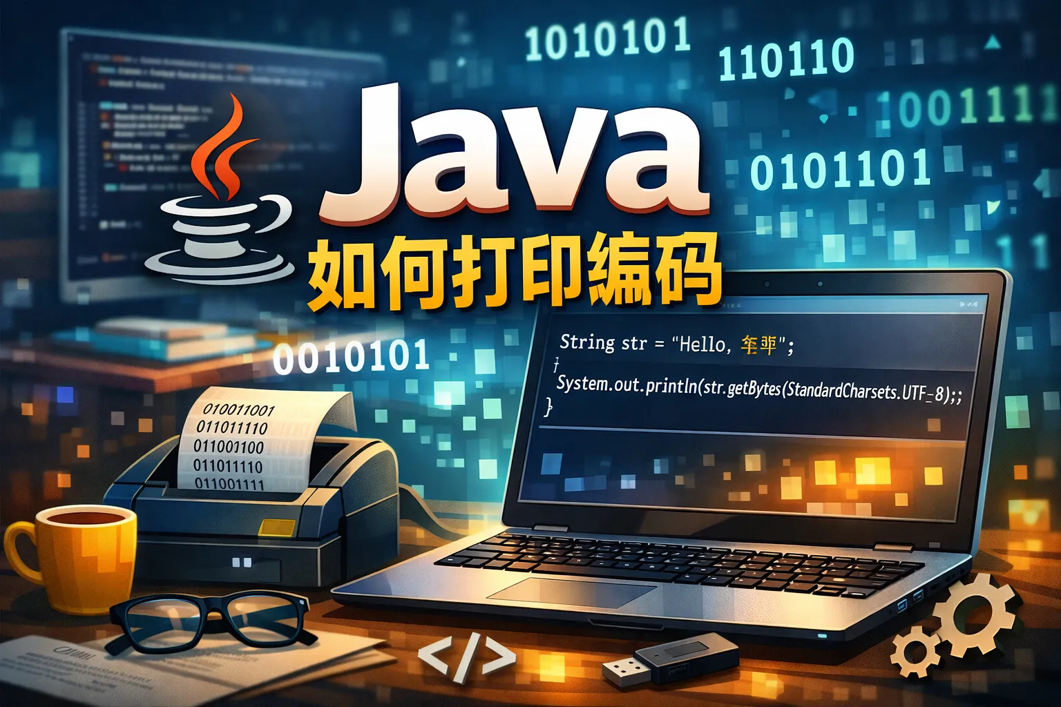 java如何打印编码