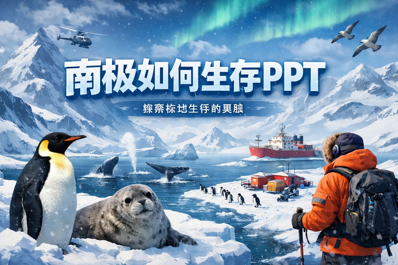 南极如何生存PPT