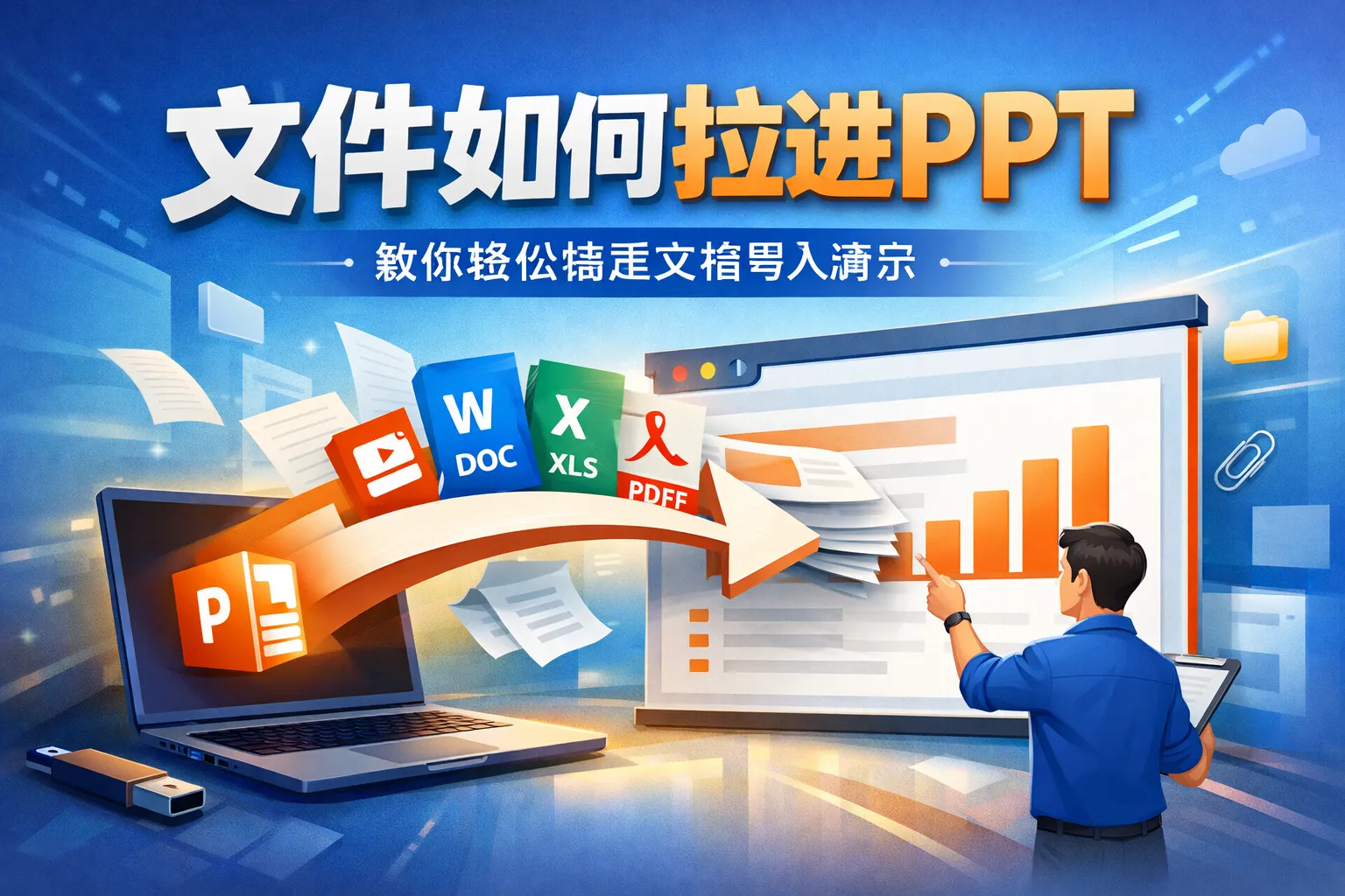 文件如何拉进ppt