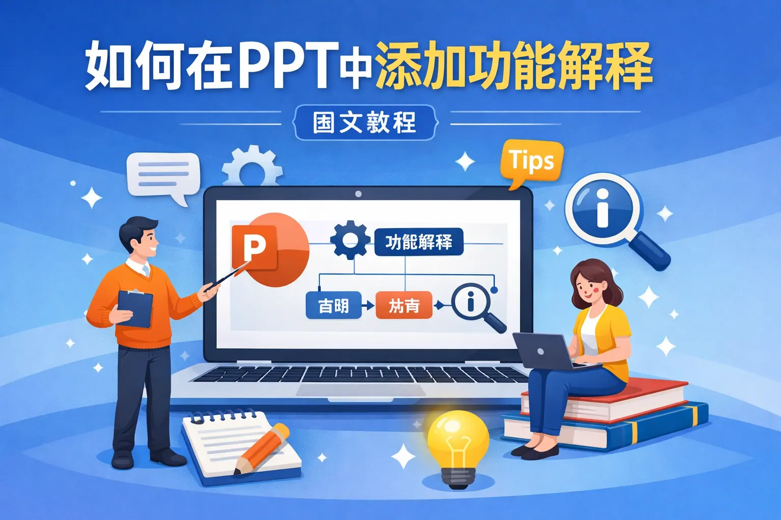 如何在ppt中添加功能解释