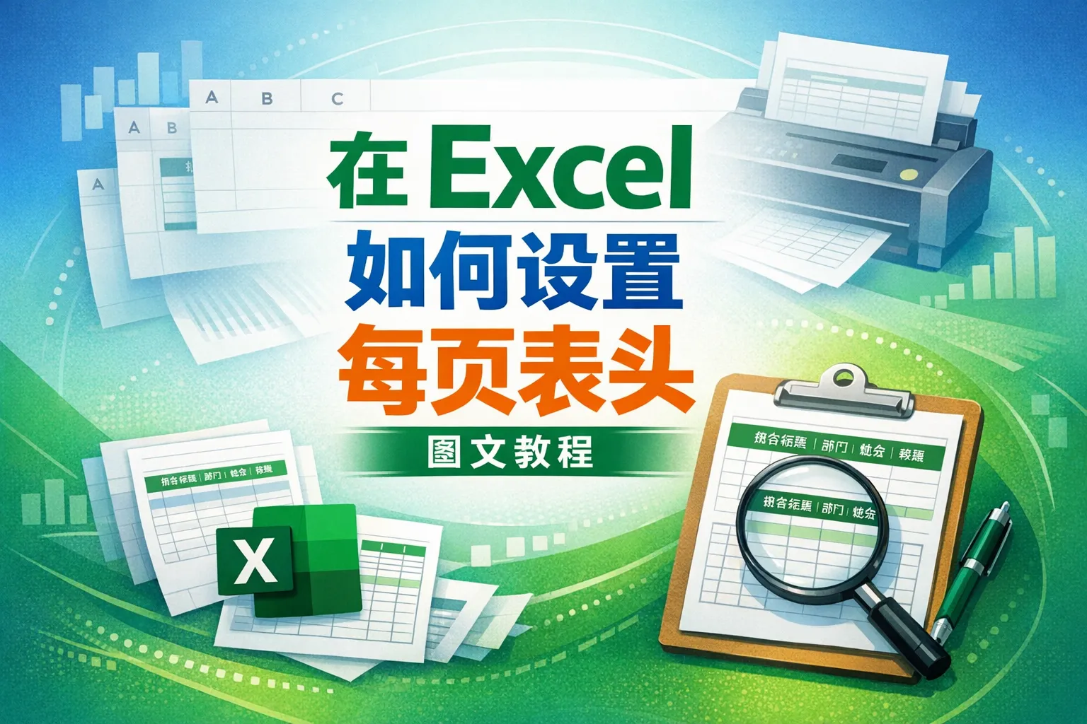在excel如何设置每页表头