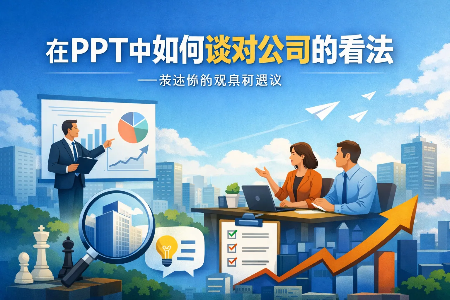 ppt中如何谈对公司的看法