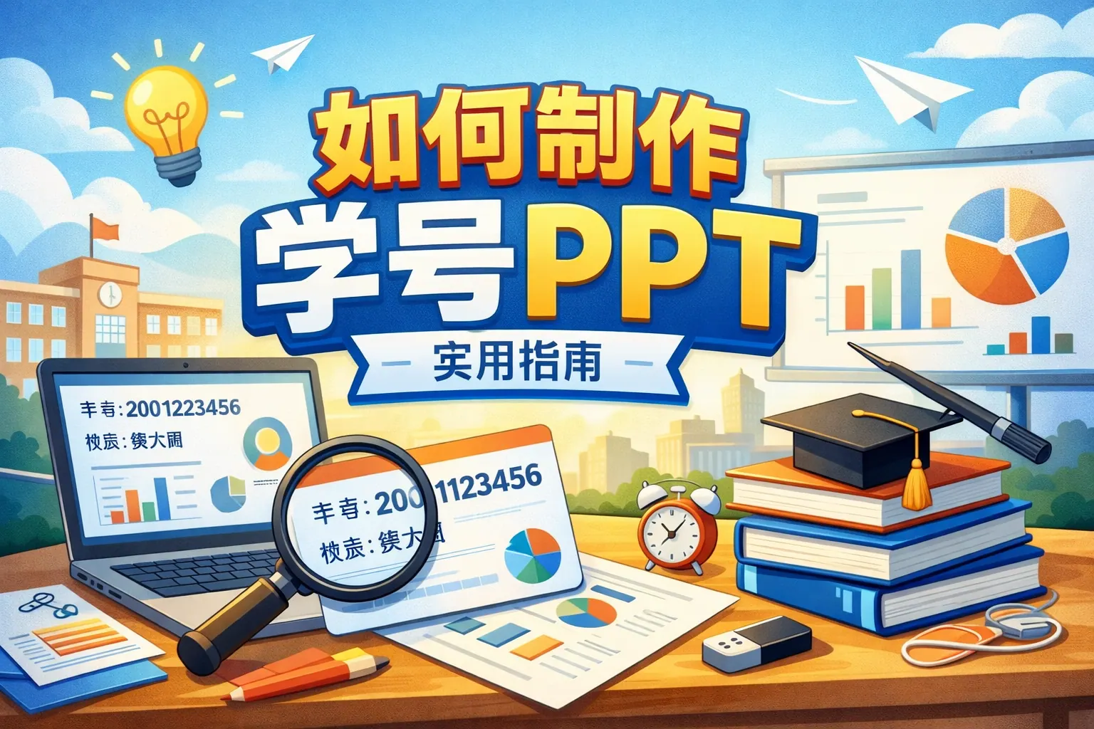 如何制作学号ppt