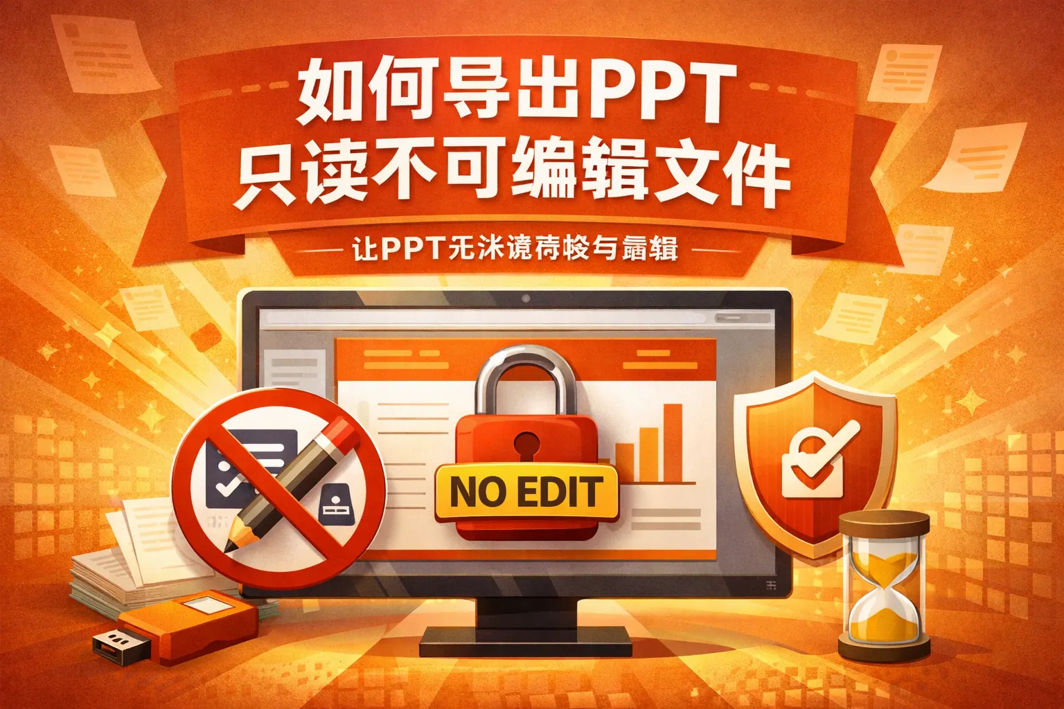 如何导出ppt只读不可编辑文件