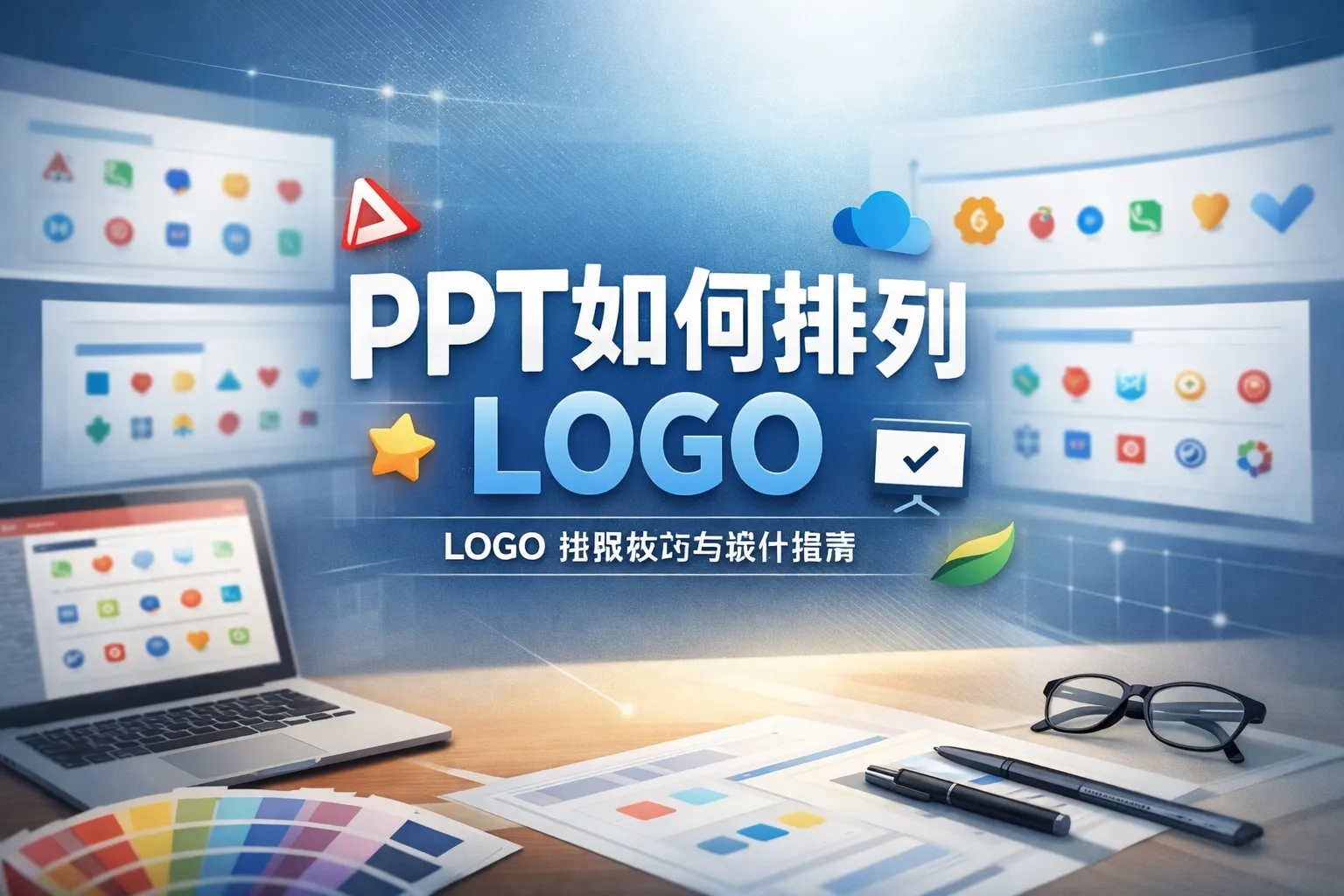 ppt如何排列logo