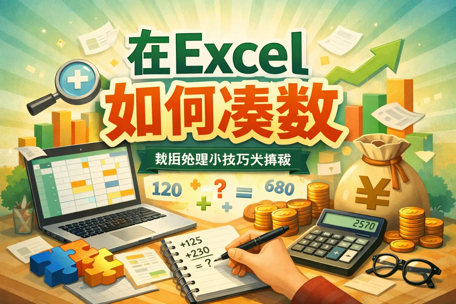 在excel如何凑数