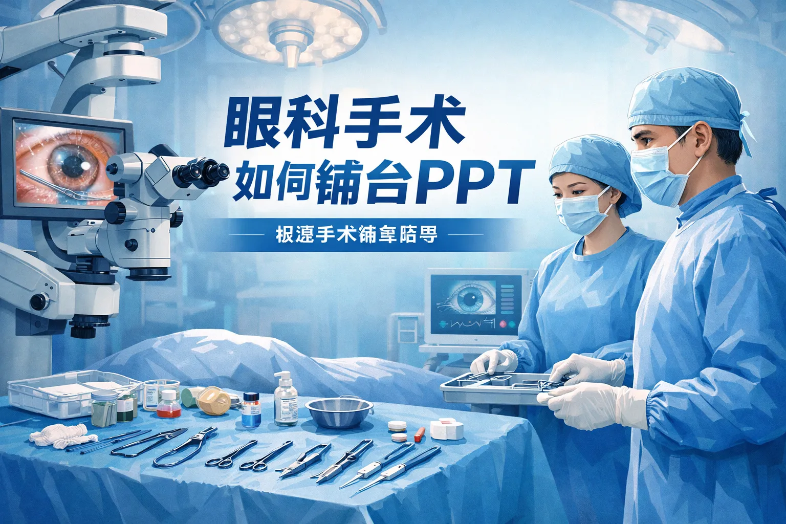 眼科手术如何铺台ppt