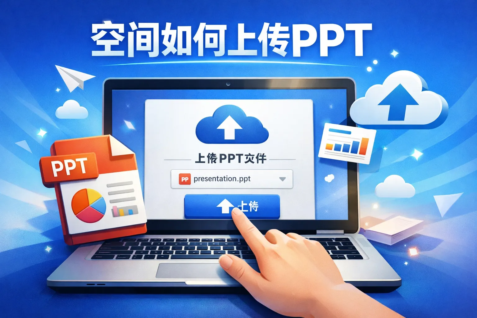 空间如何上传ppt