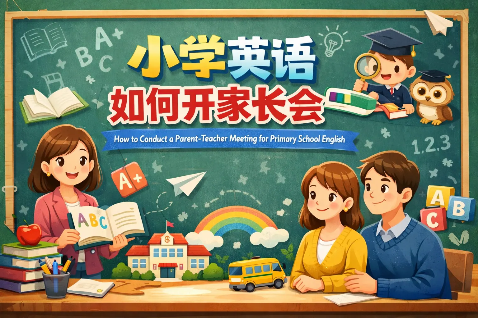 小学英语如何开家长会ppt