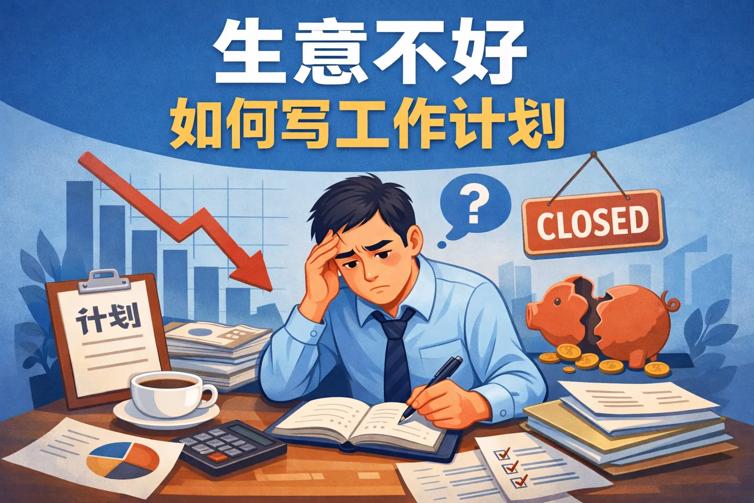 生意不好如何写工作计划