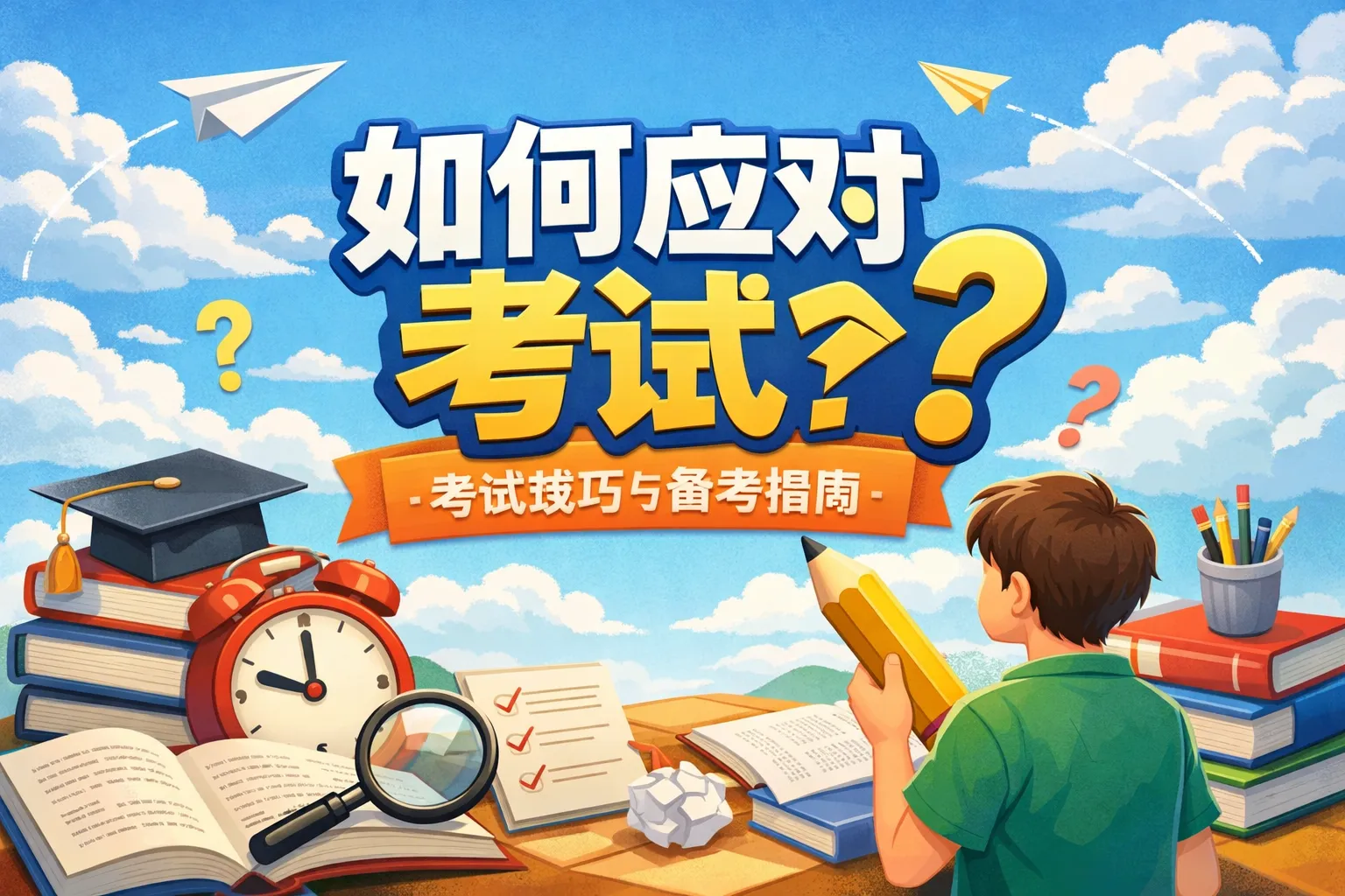 如何应对考试ppt