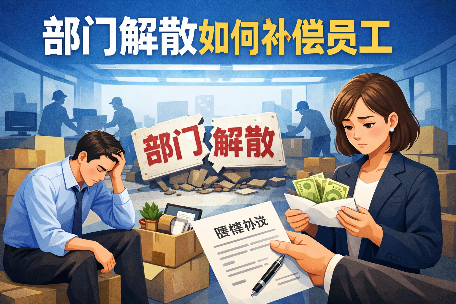 部门解散如何补偿员工