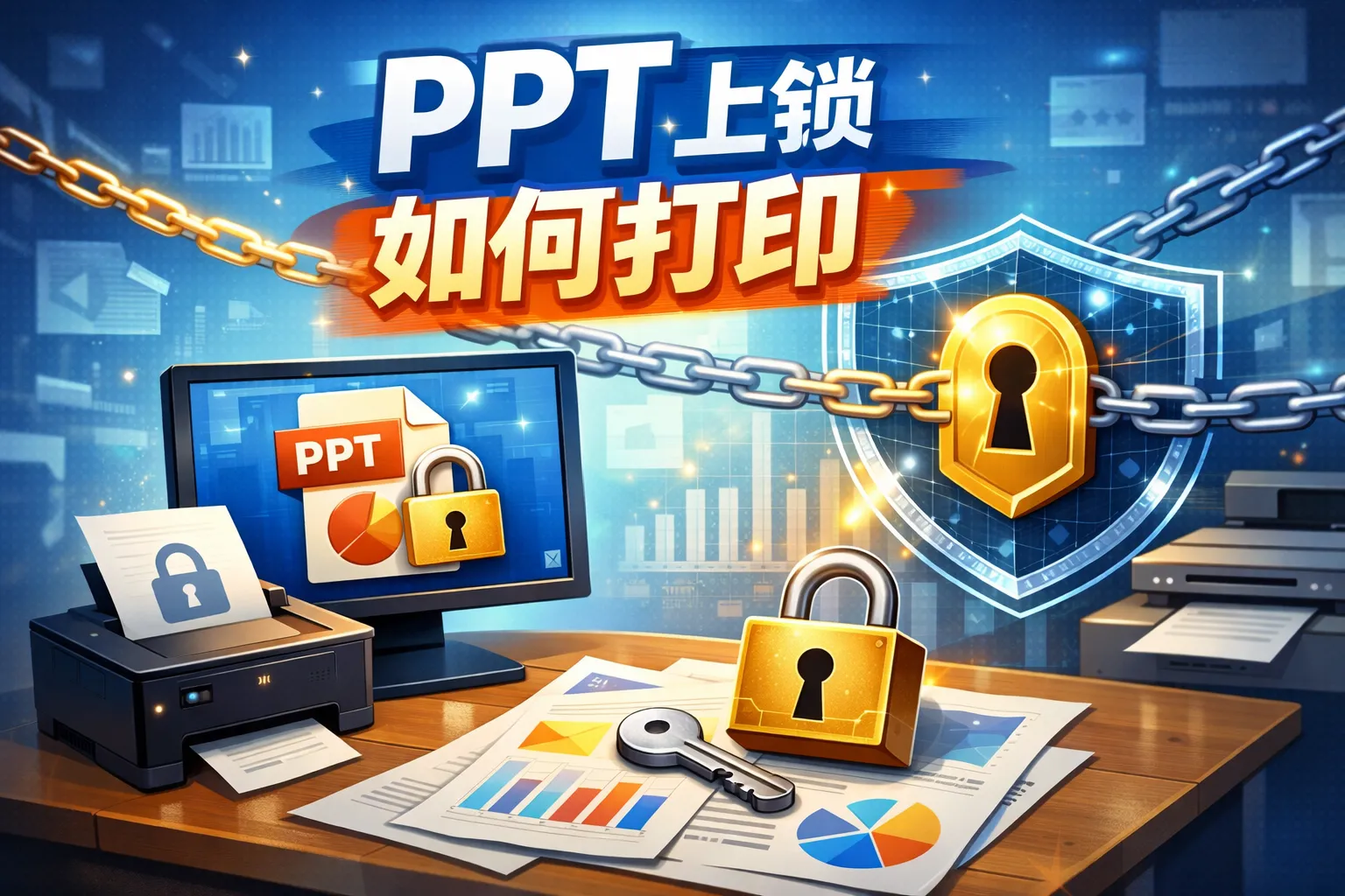 ppt上锁如何打印