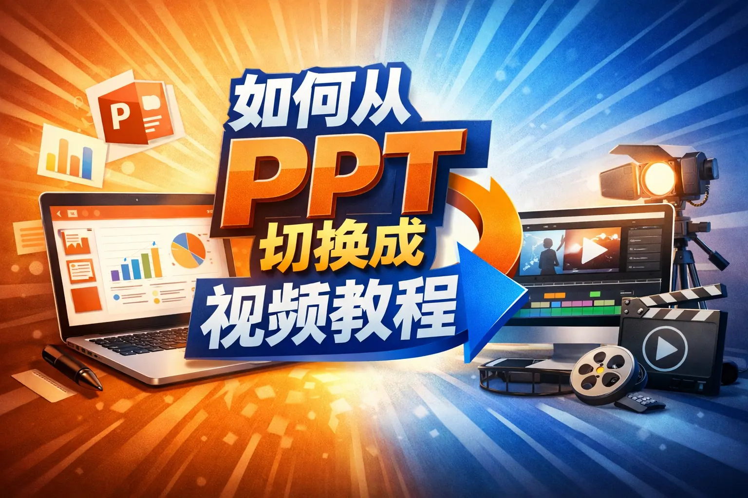 如何从ppt切换成视频教程
