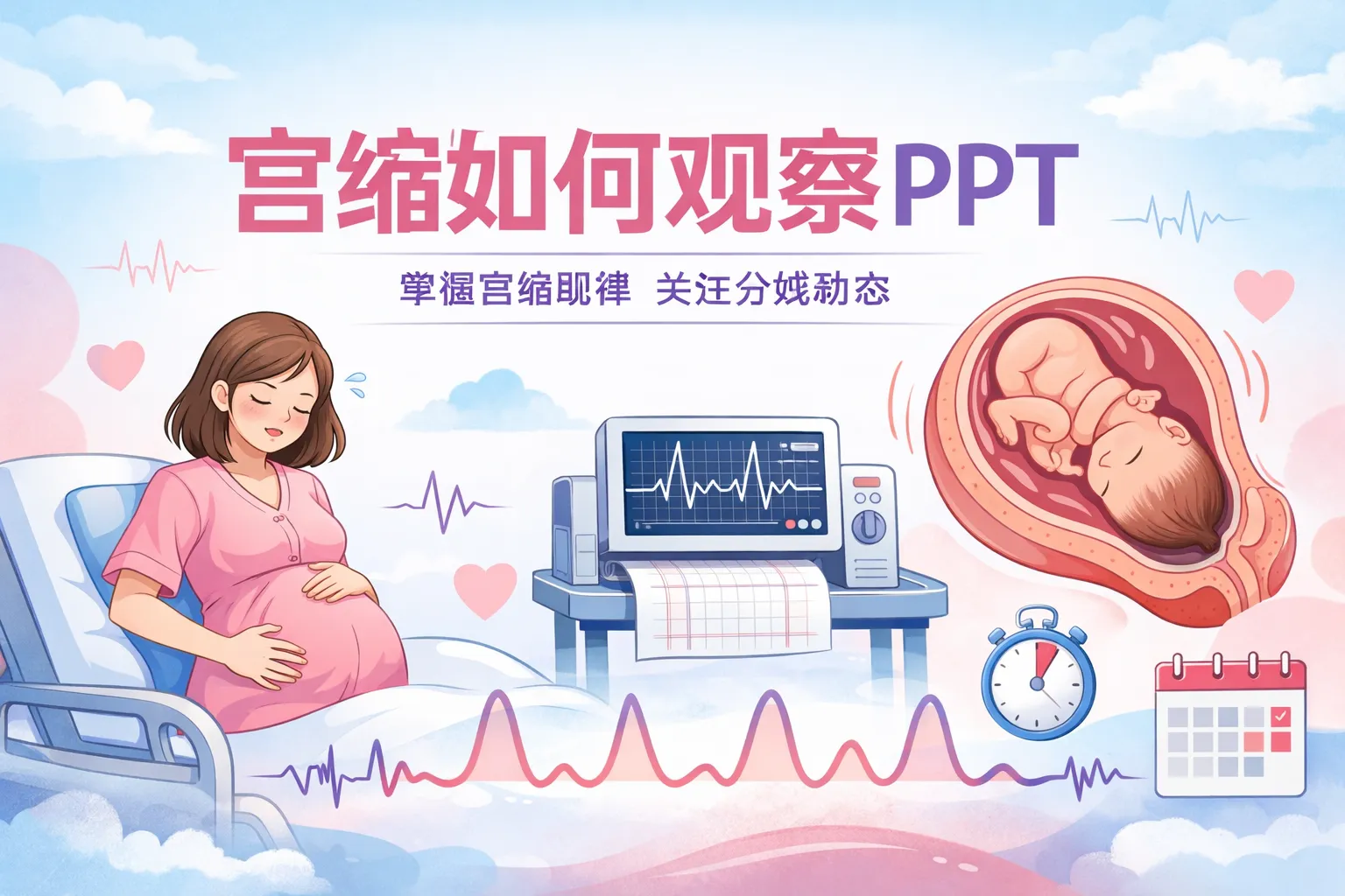 宫缩如何观察ppt