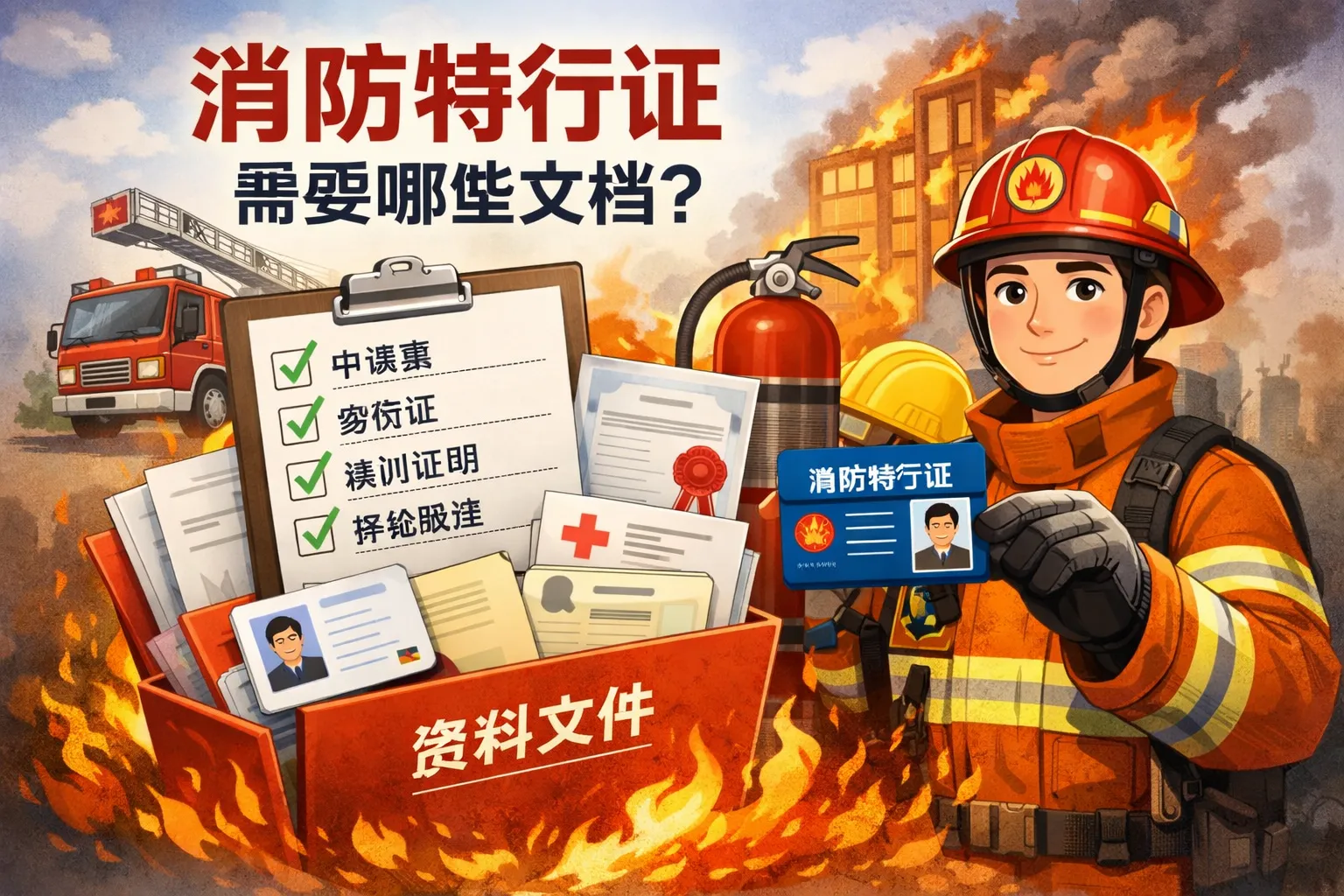 消防特行证需要哪些文档