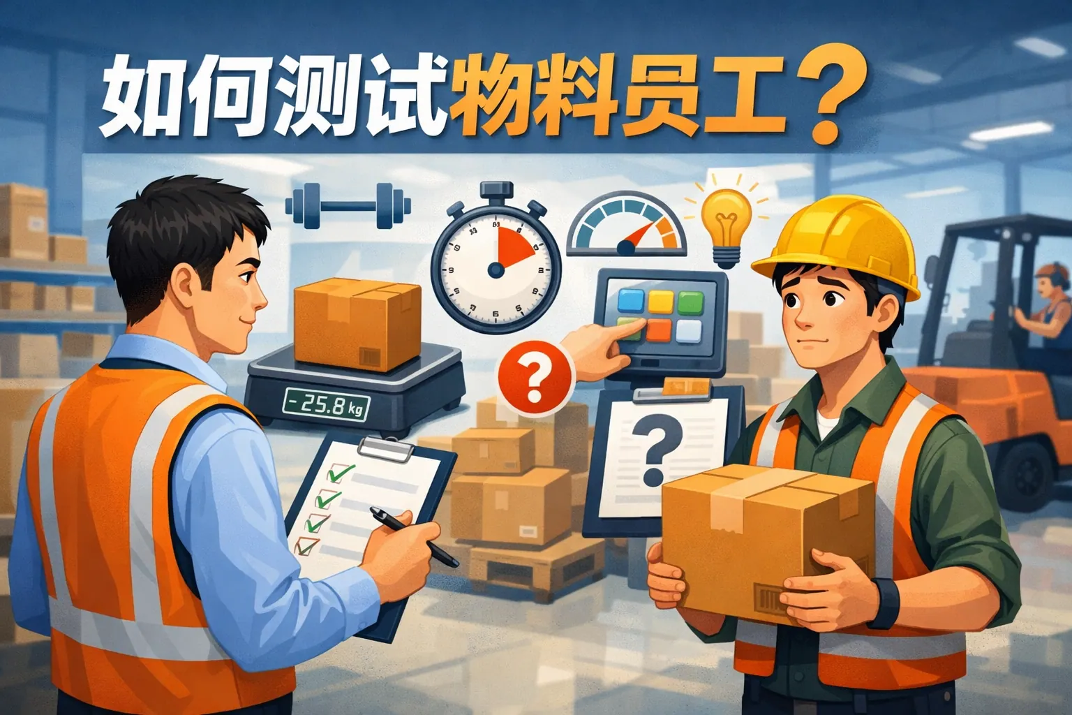 如何测试物料员工时
