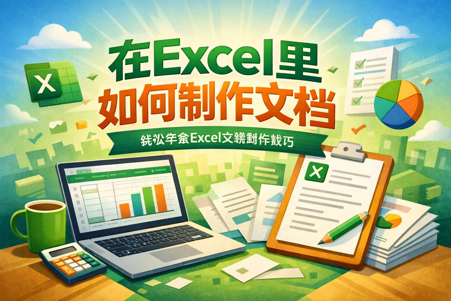 在excel里如何制作文档