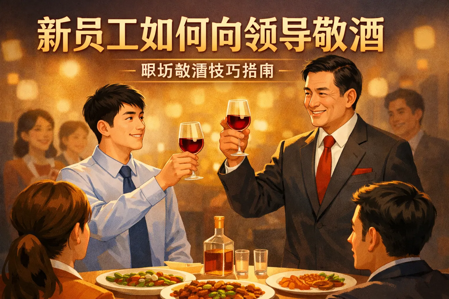 新员工如何向领导敬酒