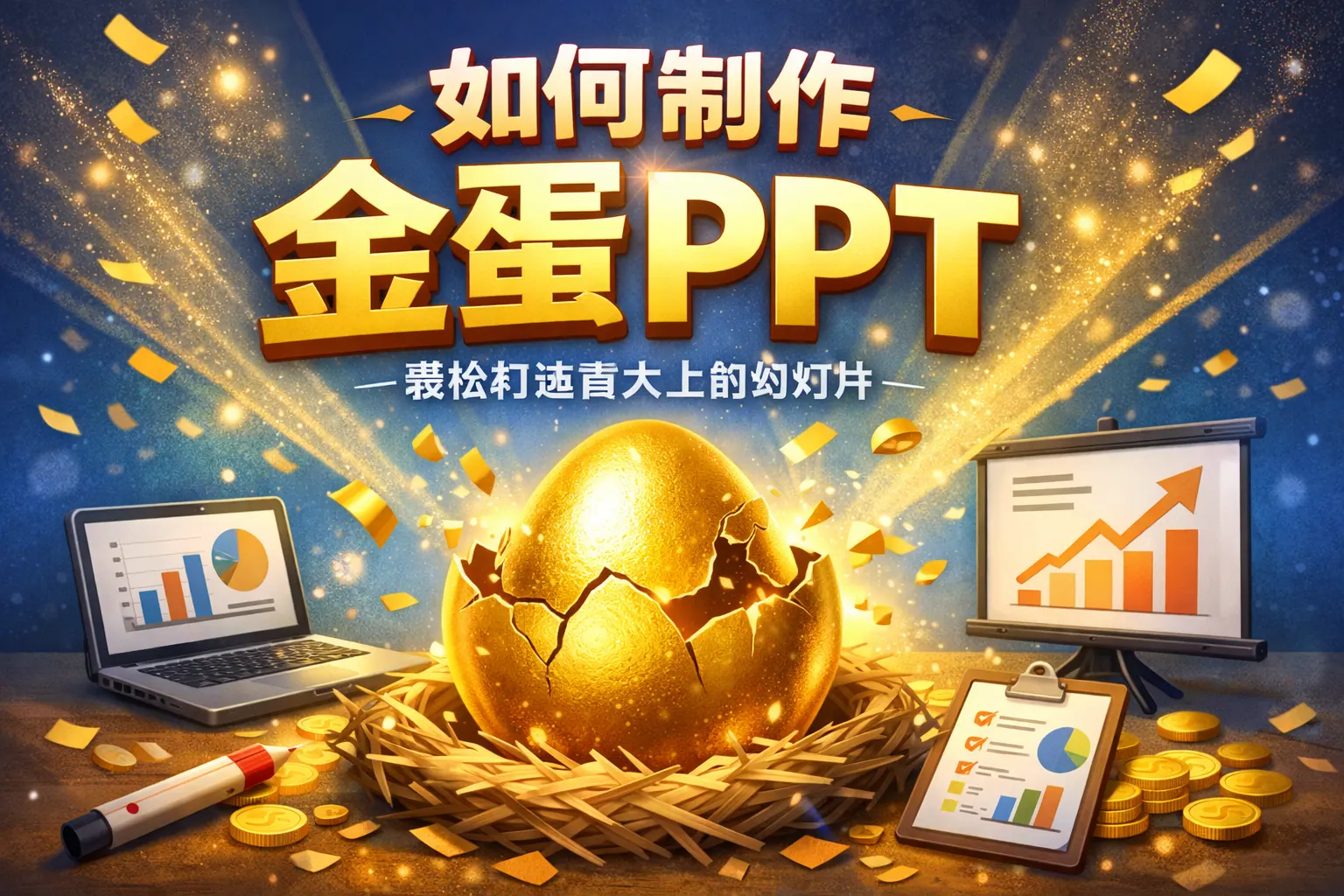 如何制作金蛋ppt