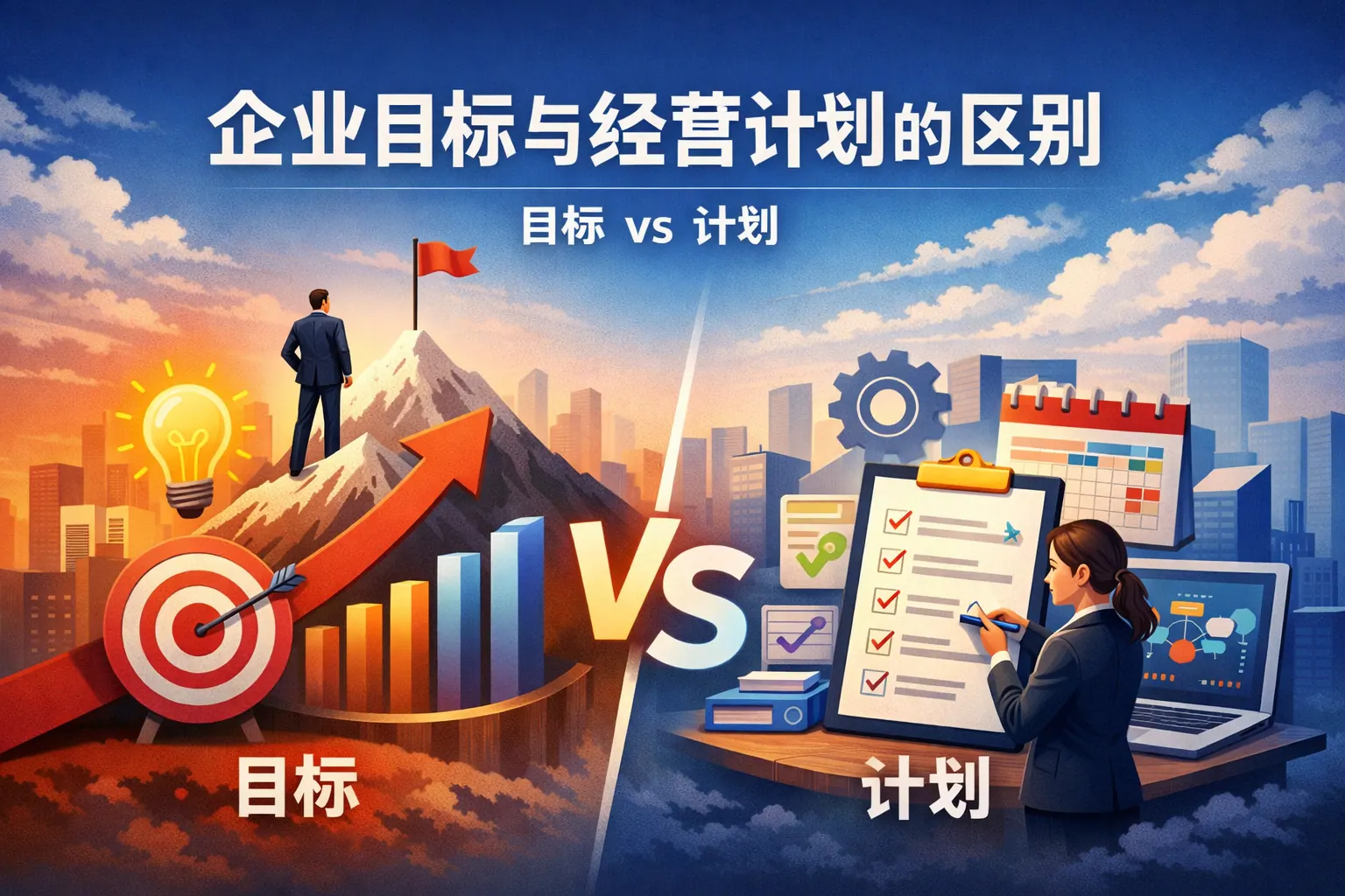 企业目标与经营计划的区别