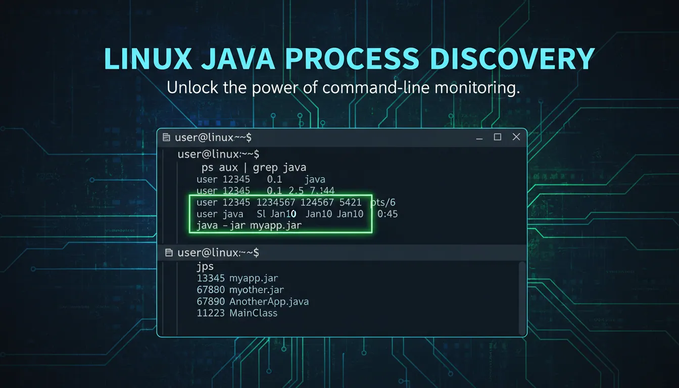 linux如何查询java进程