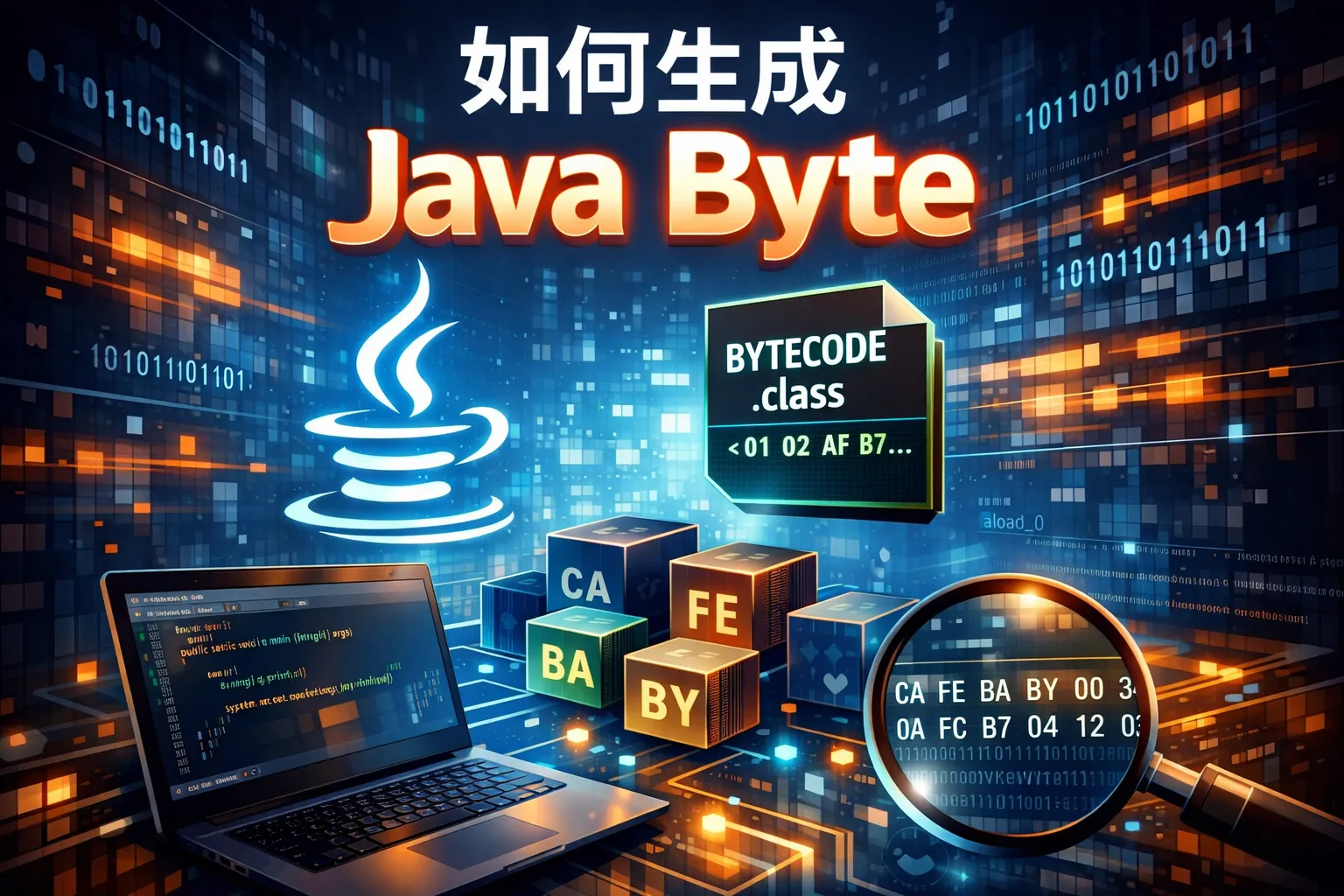 如何生成java byte