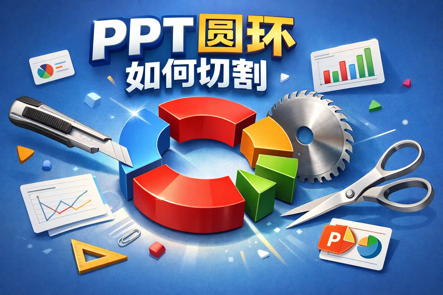 ppt圆环如何切割