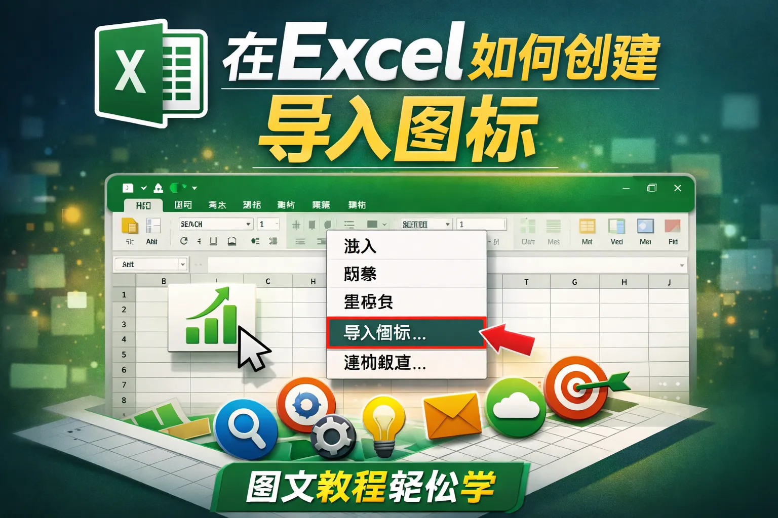 在excel如何创建导入图标