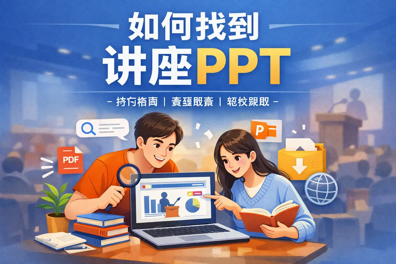如何找到讲座ppt