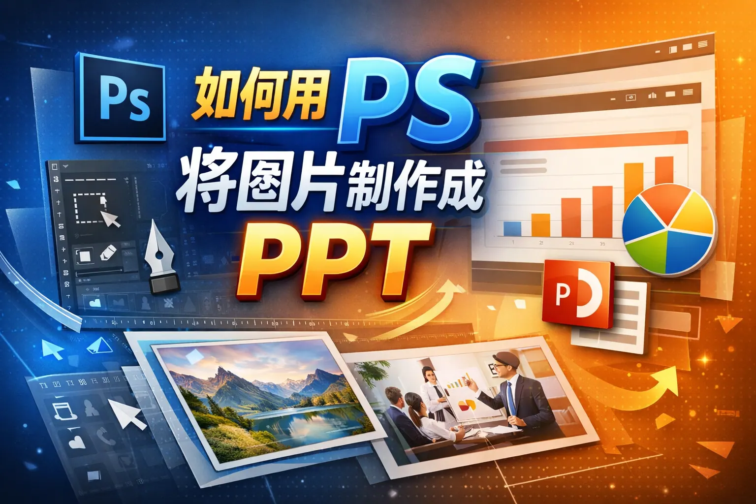 如何用ps将图片制作成ppt