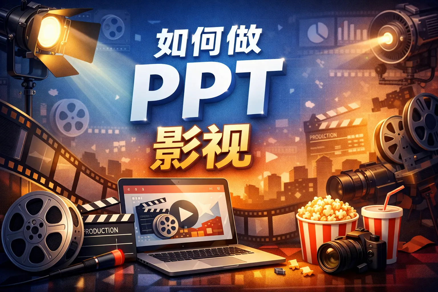 如何做ppt 影视