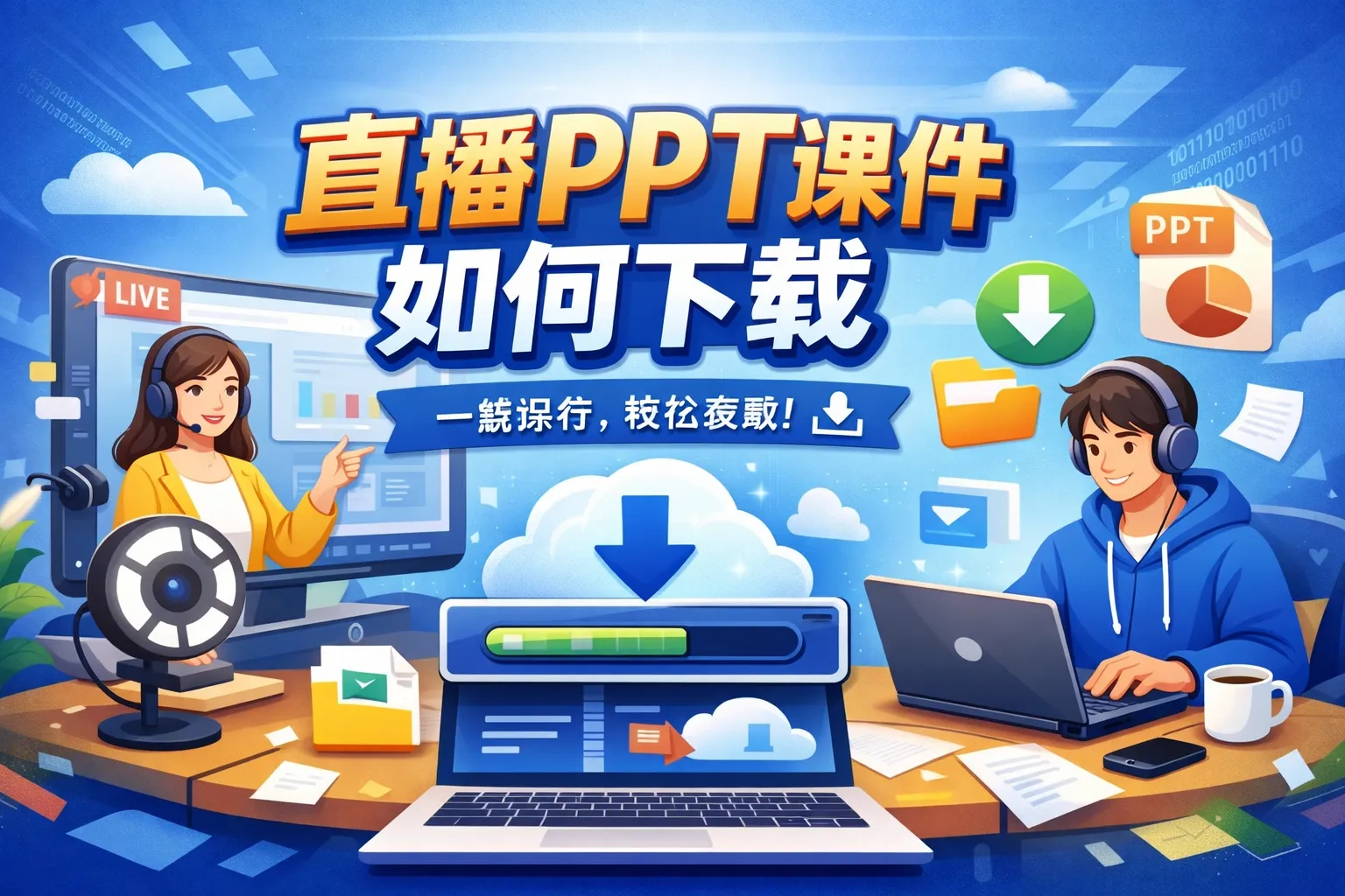 直播PPT课件如何下载