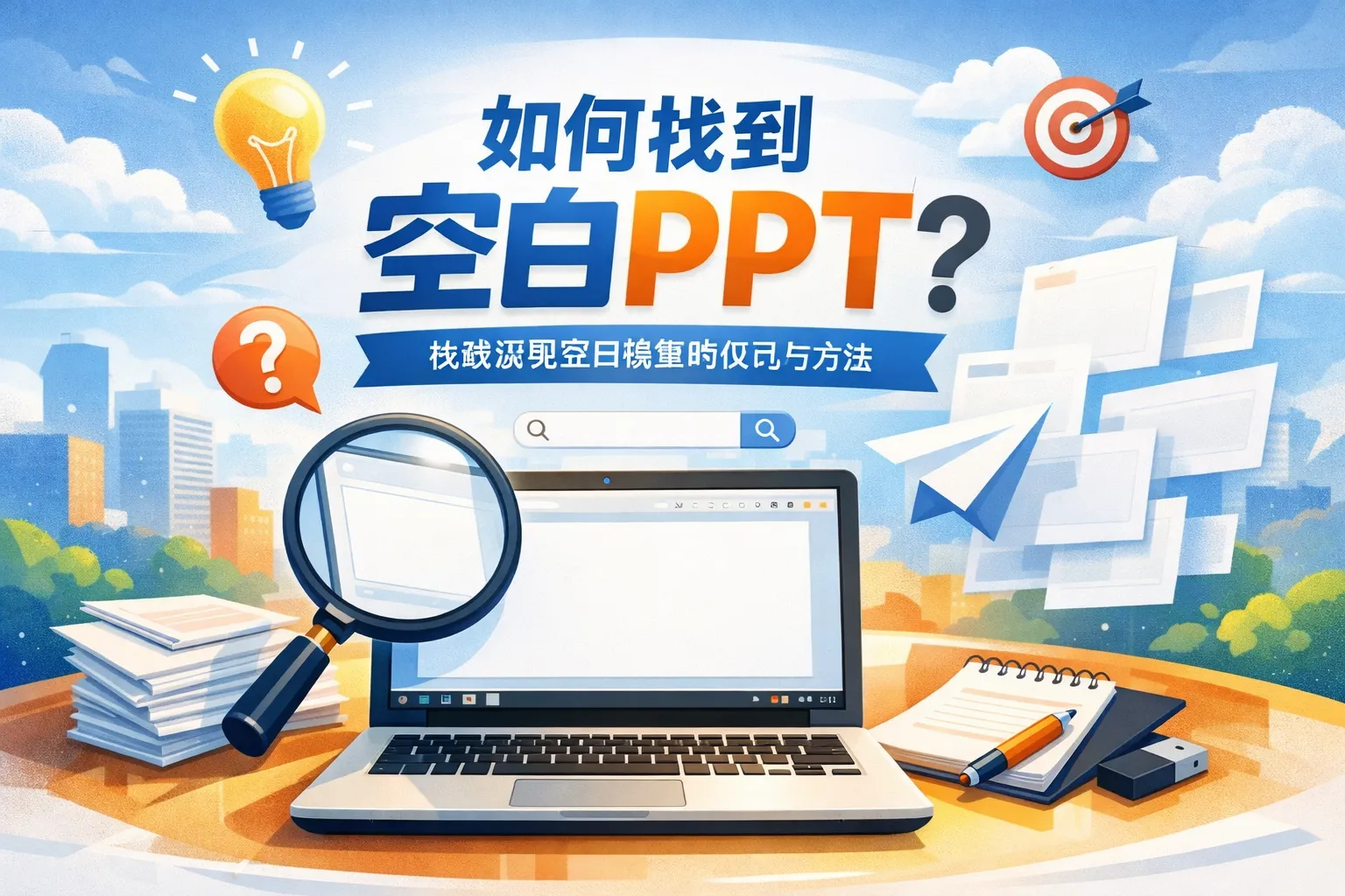 如何找到空白ppt