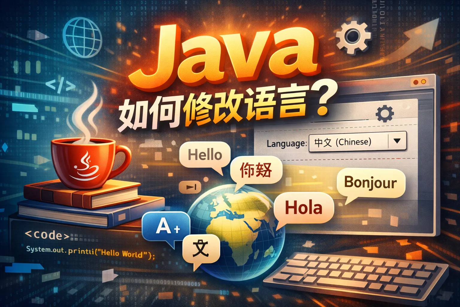 java如何修改语言