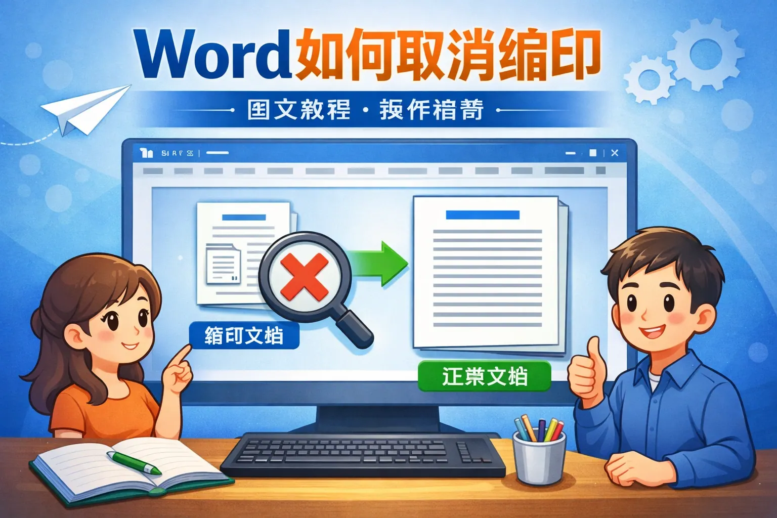 word如何取消缩印
