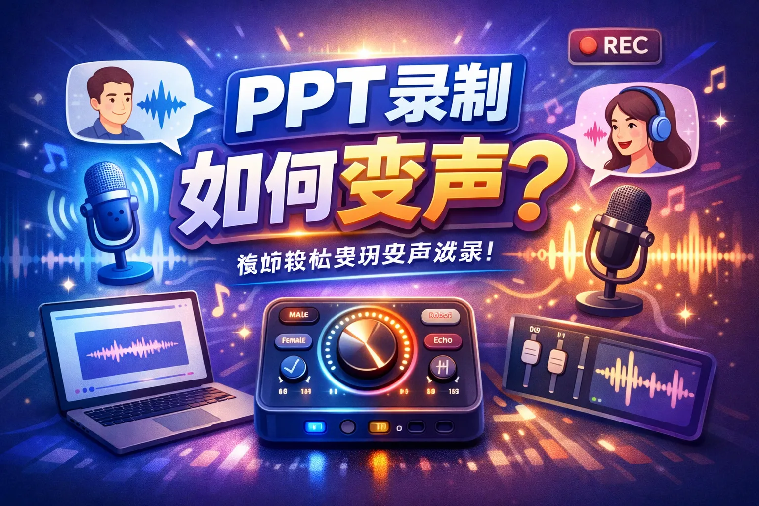 ppt录制如何变声