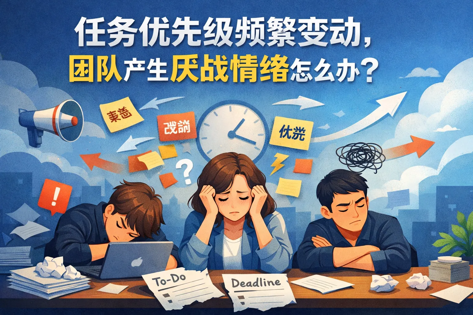 任务优先级频繁变动,团队产生厌战情绪怎么办?