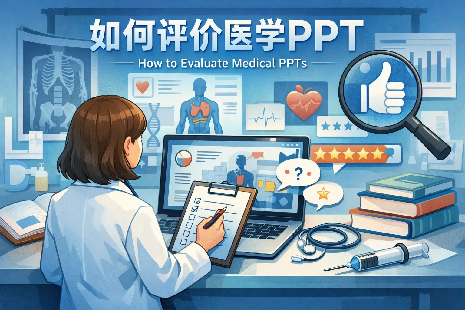 如何评价医学ppt