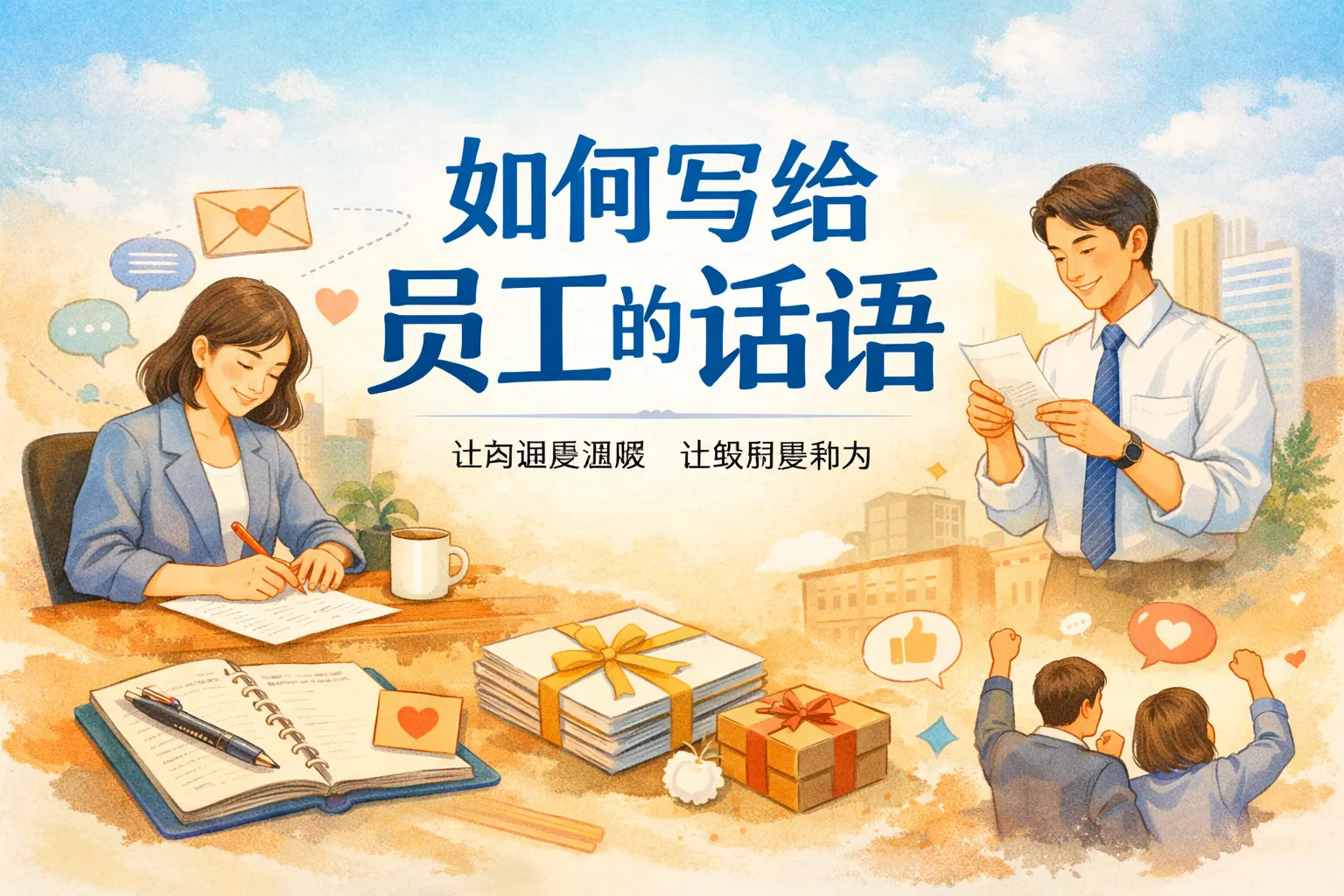 如何写给员工的话语