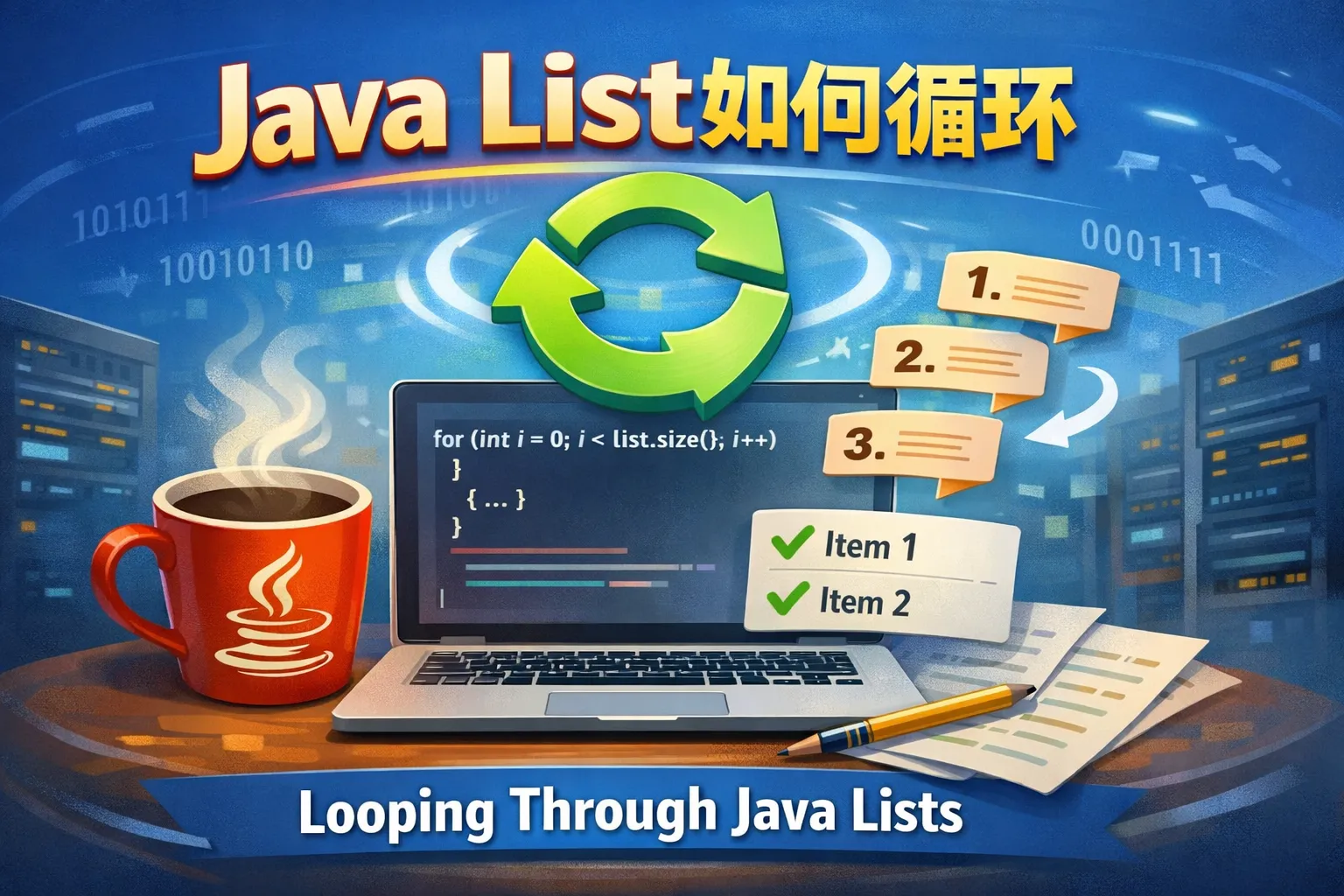 java list如何循环