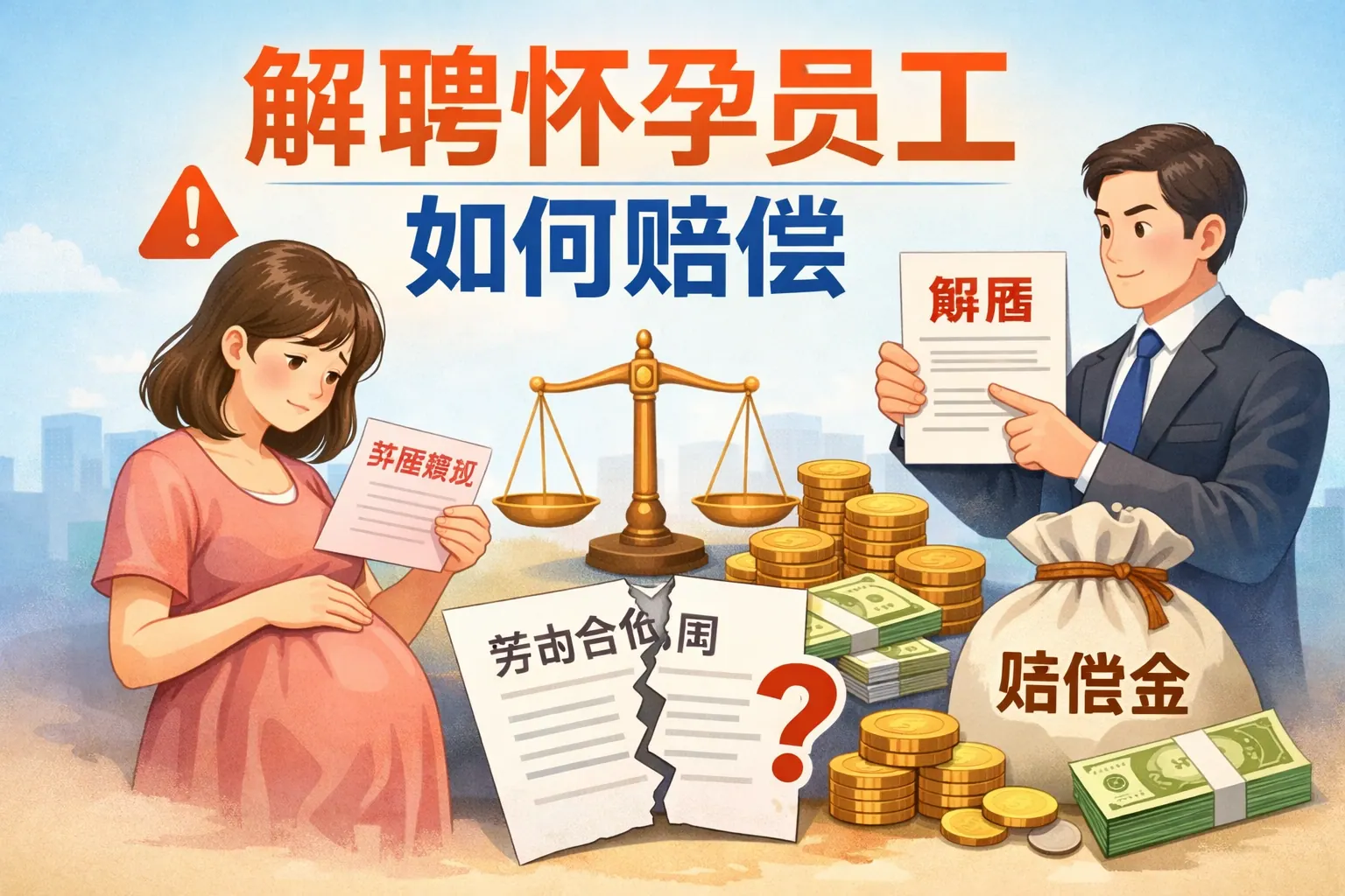 解聘怀孕员工如何赔偿