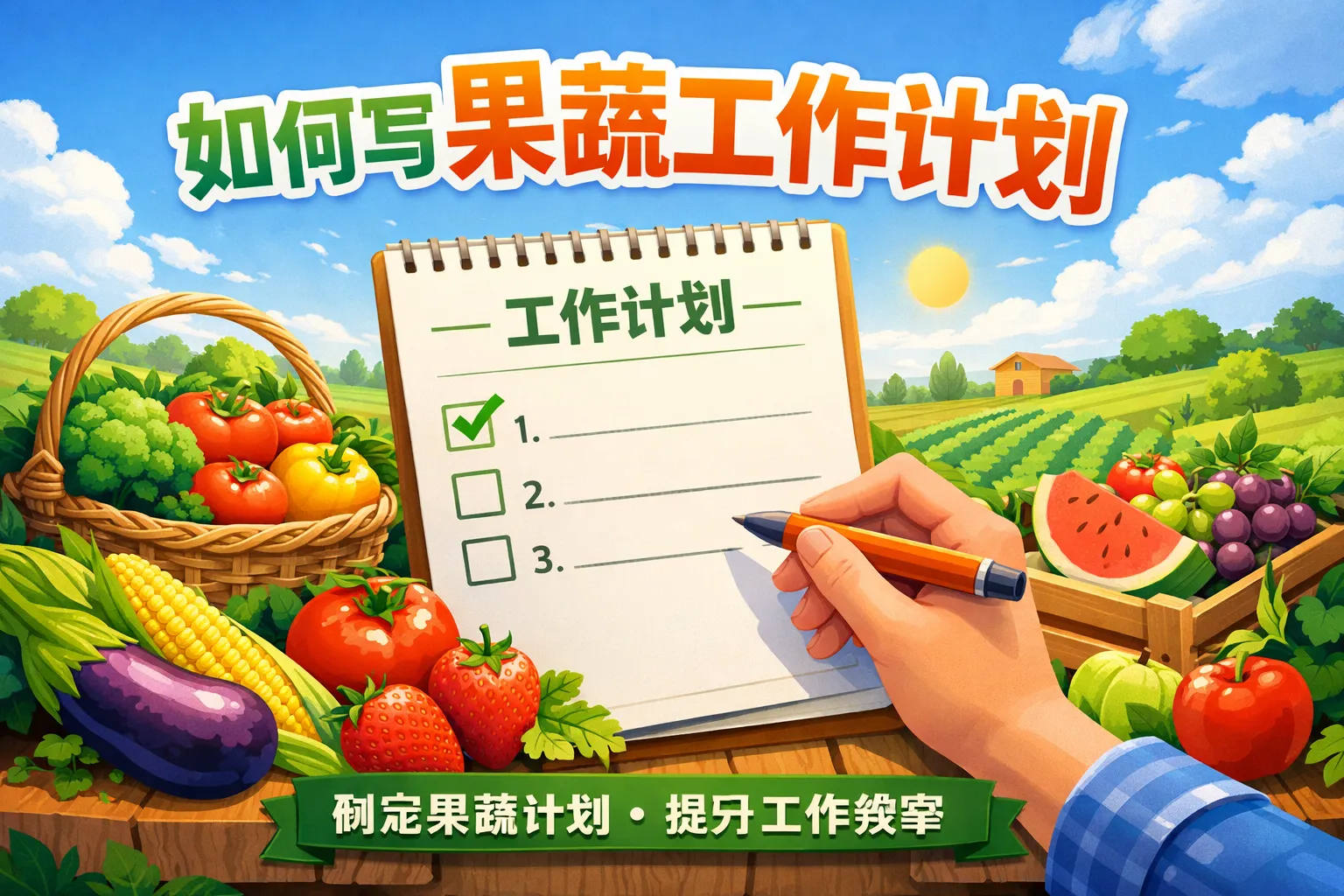 如何写果蔬工作计划